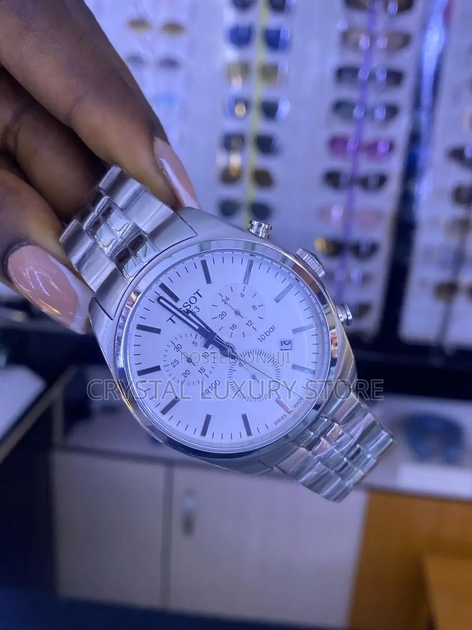 Tissot Quality Luxury Men Chain Strap Wristwatch