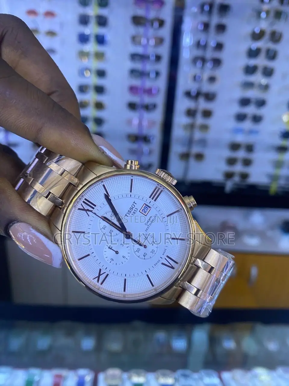 Tissot Quality Luxury Men Chain Strap Wristwatch