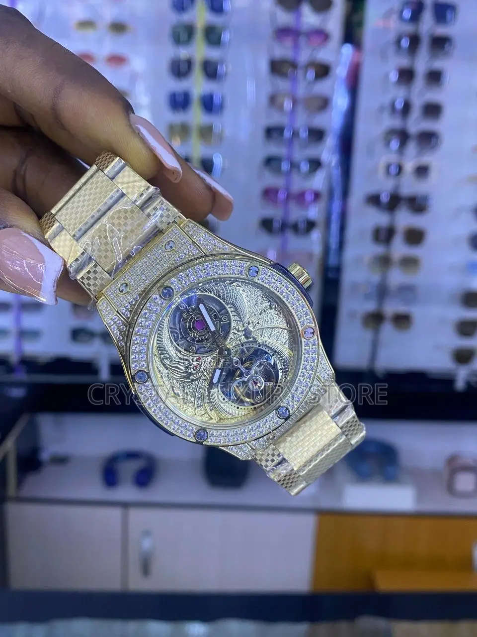 Hublot Quality Luxury Men Chain Strap Wristwatch