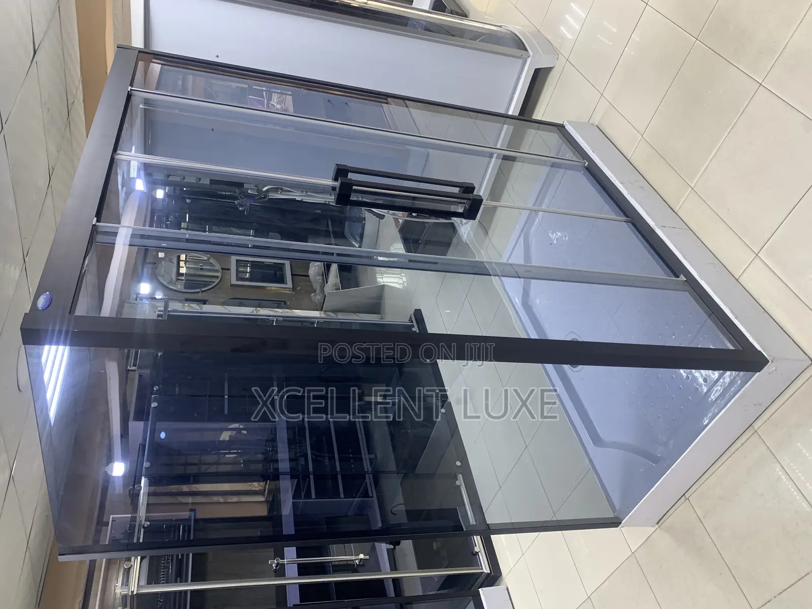 150x90 Black Frame Shower Cubicle