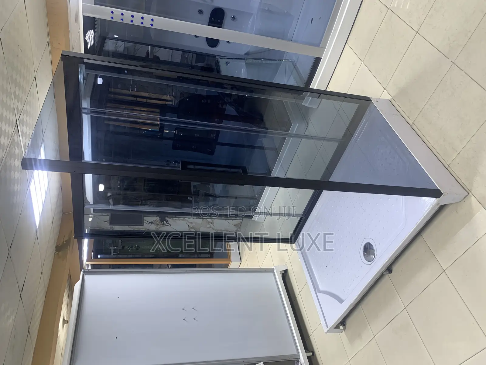 150x90 Black Frame Shower Cubicle