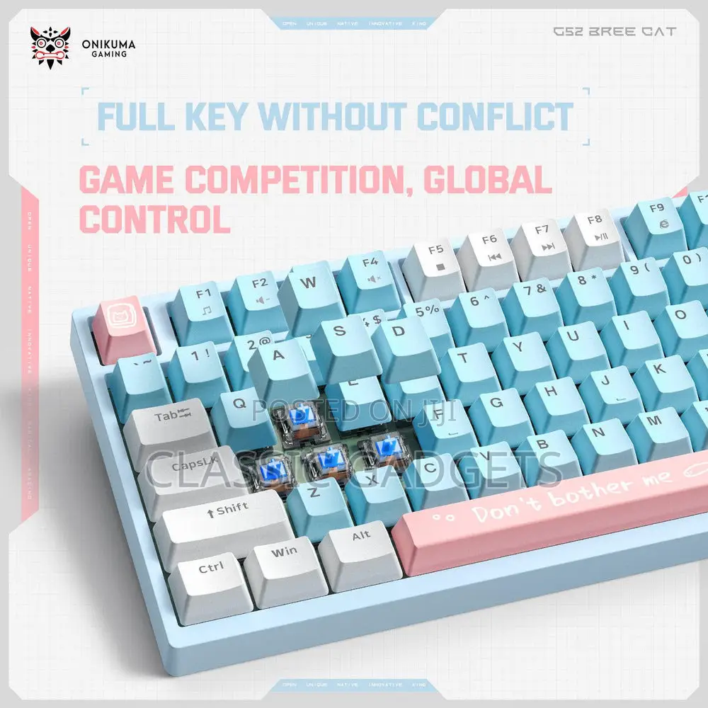 Onikuma G52 82 Keys Mechanical Professional Gaming Keyboard