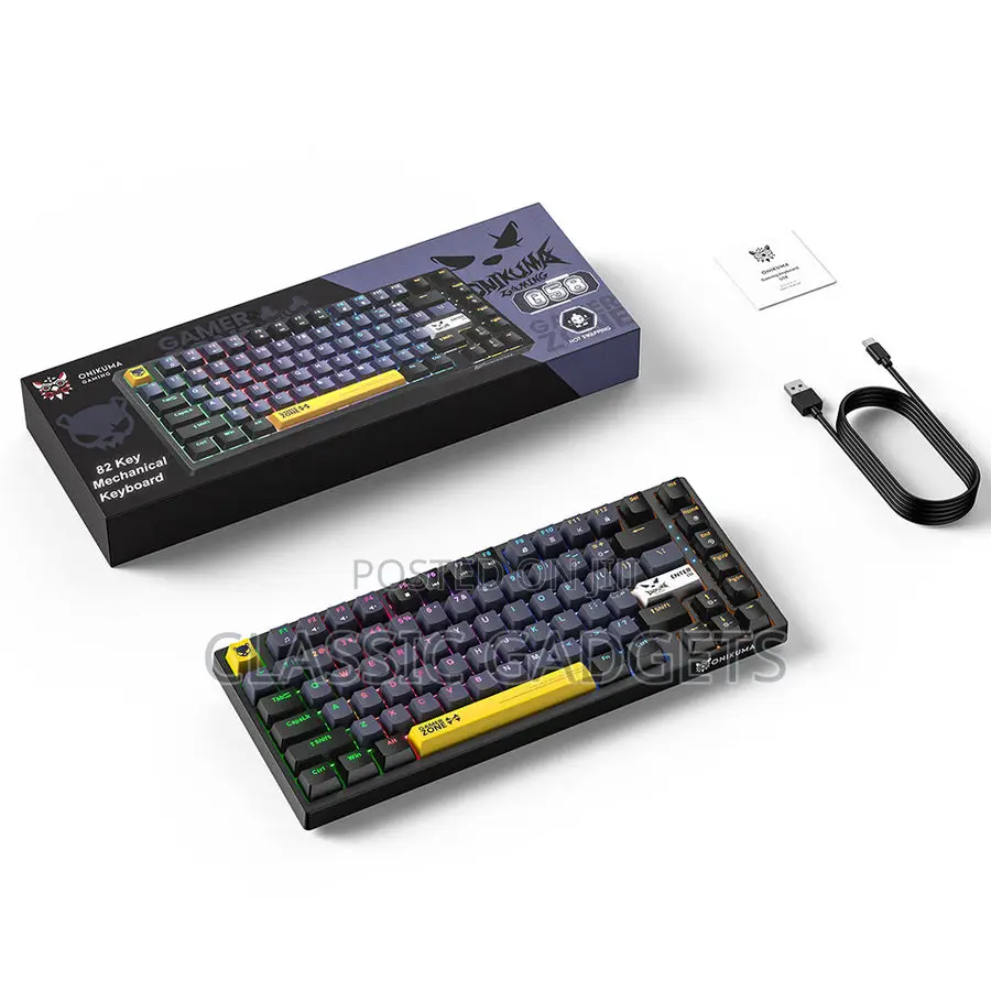 Onikuma G58 82-Key RGB Hot-Swappable Mechanical Keyboard