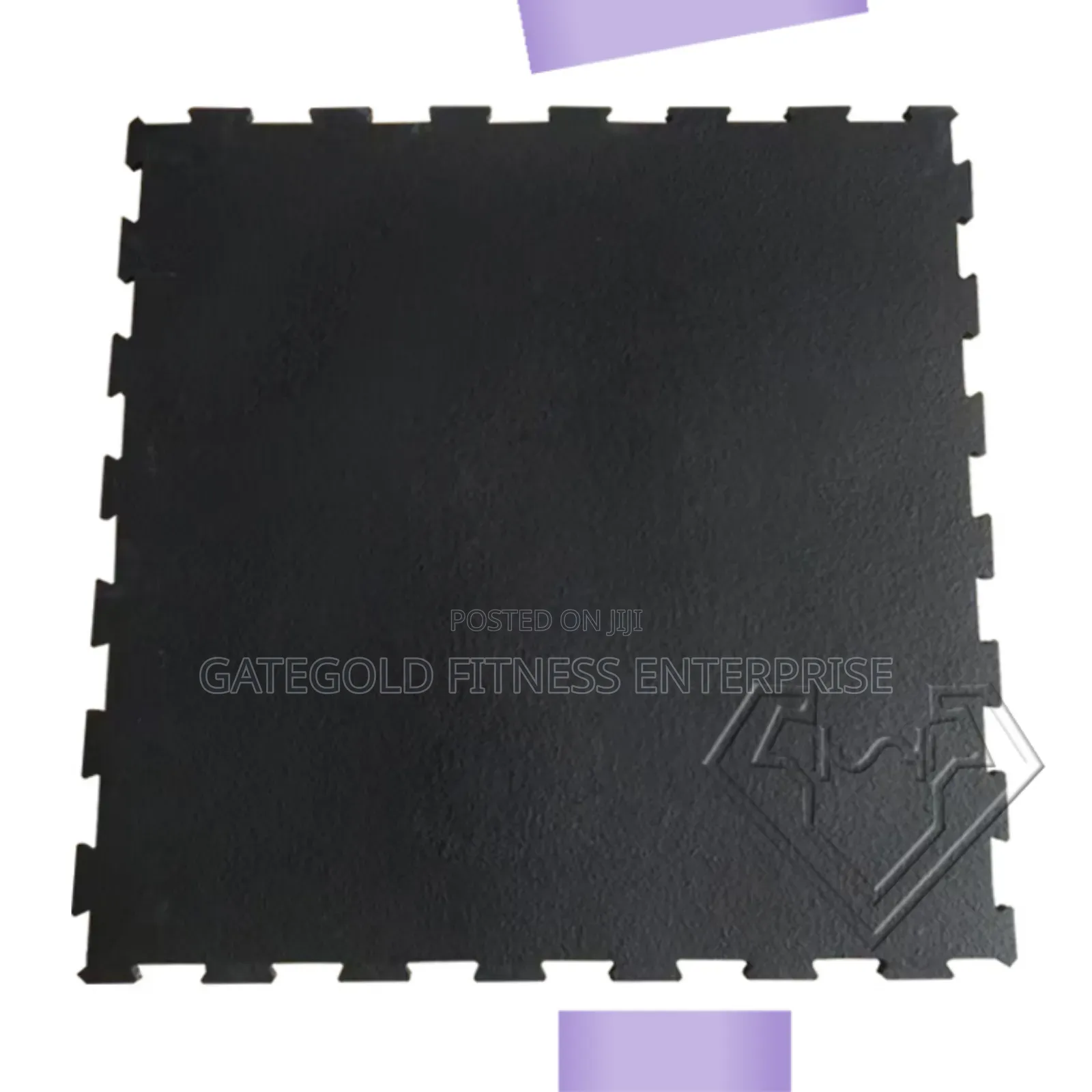 Interlocking Composite Floor Mat 1m*1m*10mm (Black) Sj-B06