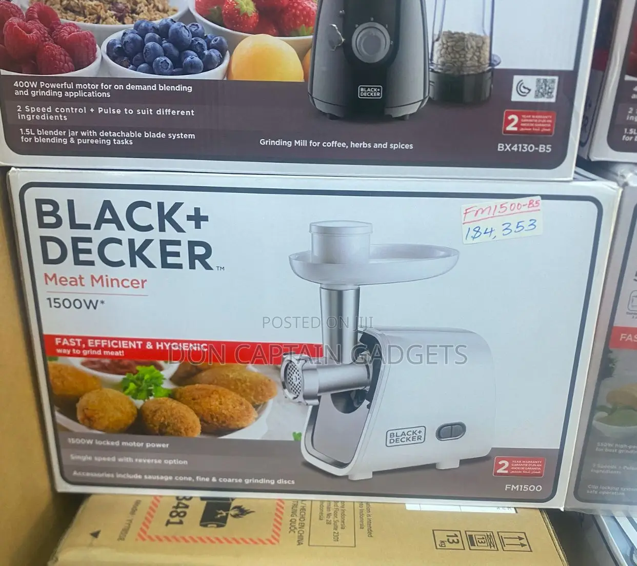Black + Decker Meat Mincer 1500w Fm1500-B5