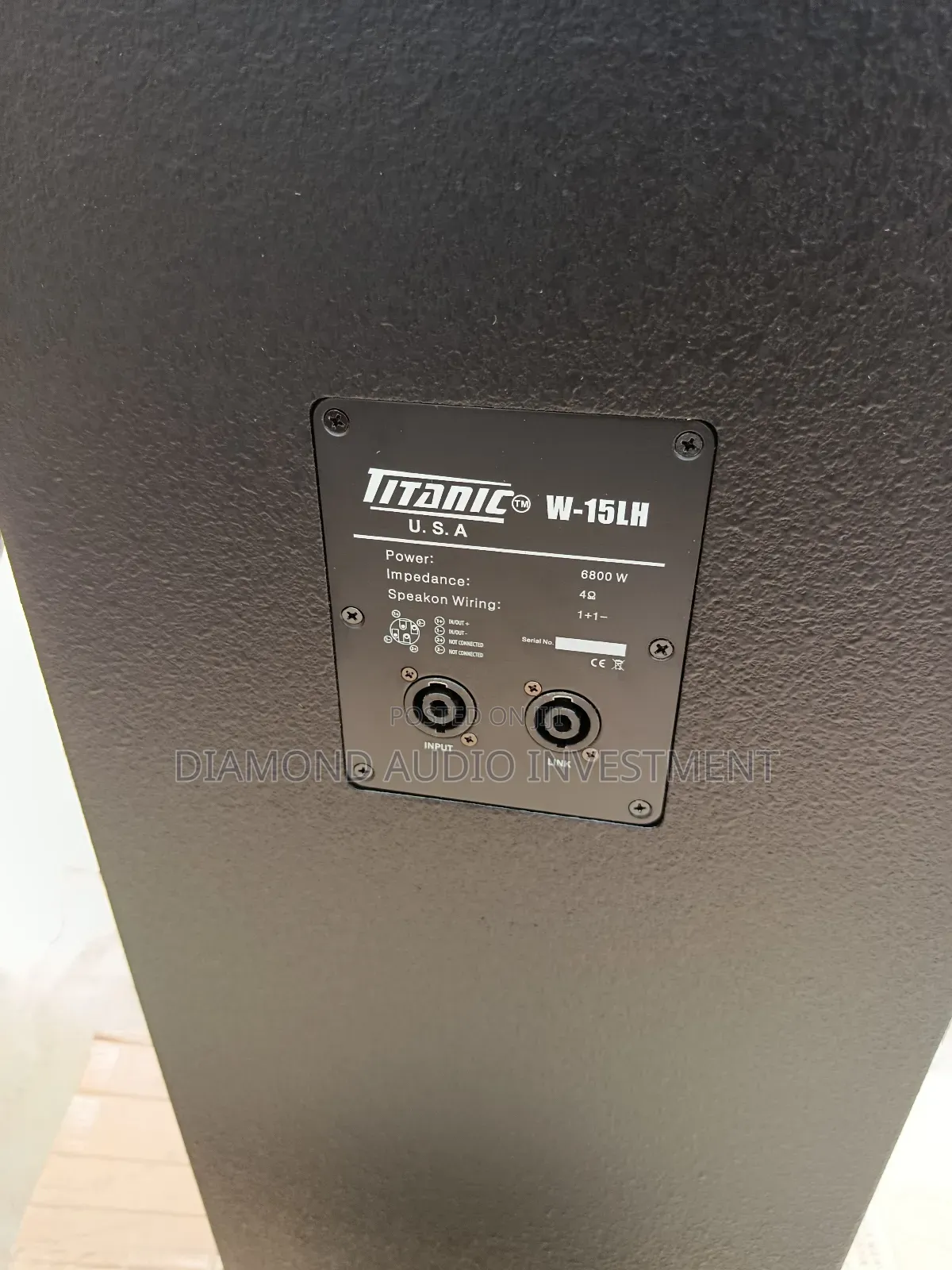 Titanic W-15lh Full Range Speaker