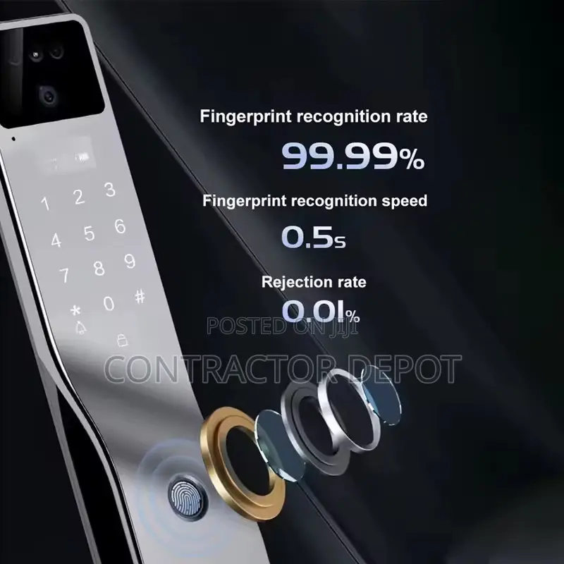 Glomark Tuya Digital Lock Inteligent Wifi App Fingerprint 3d
