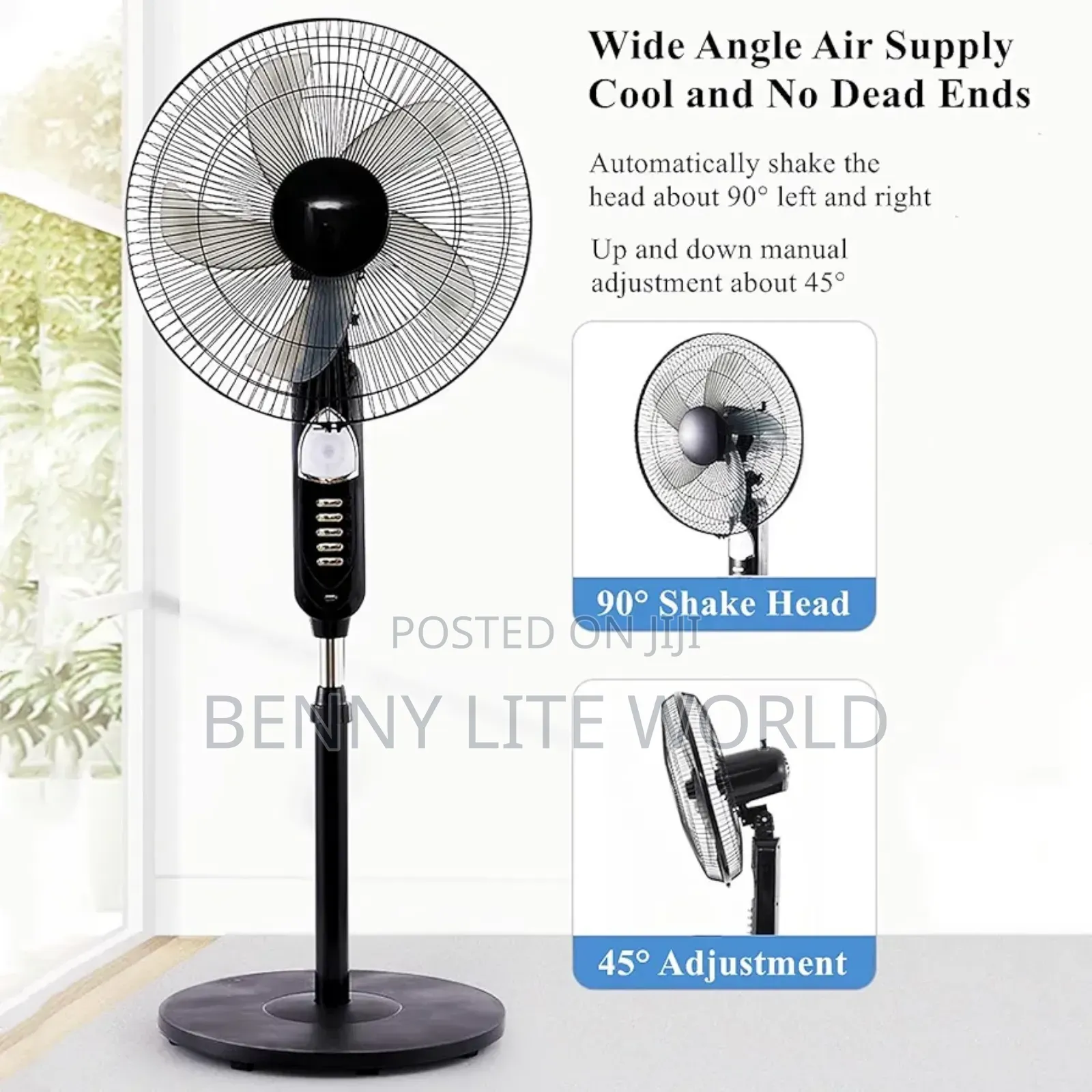 16 Inches Solar Standing Fan
