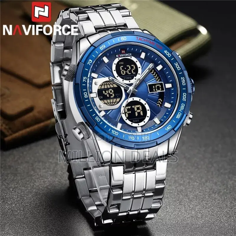 Stainless Steel Strap Men's Wrist Led Watch