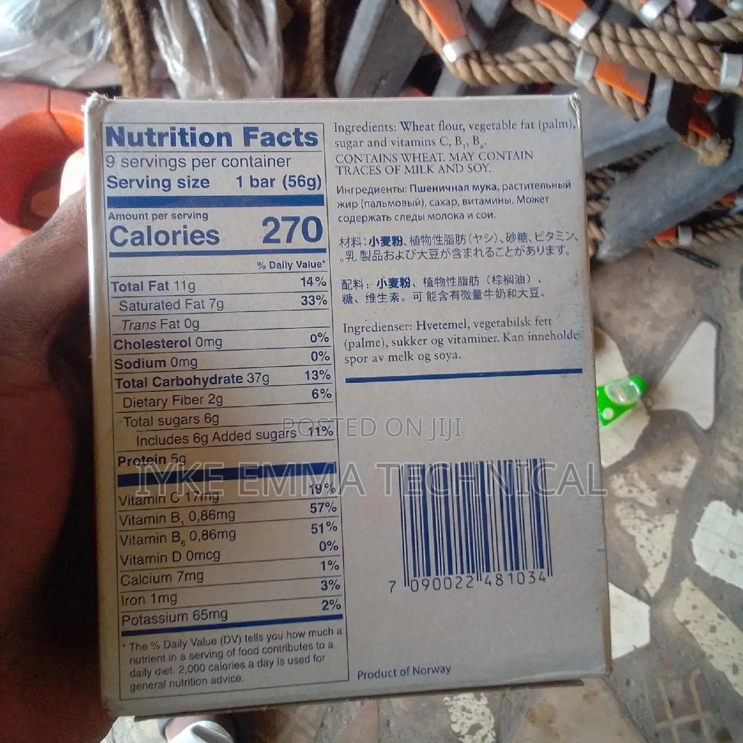 Seven Oceans Standard Emergency Food Ration