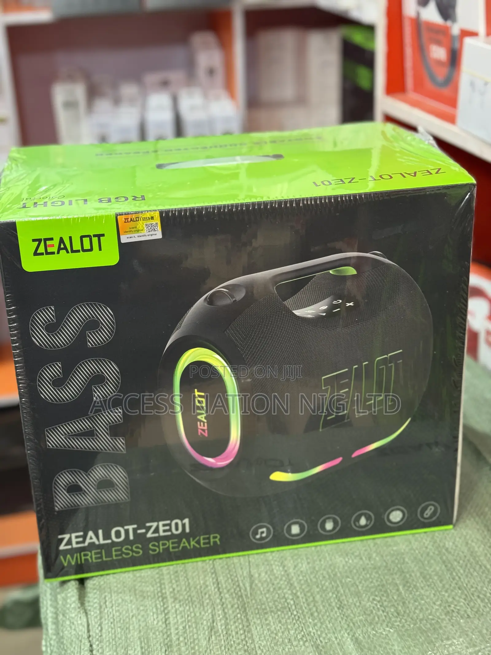Zealot-ze01 120w Portable Speaker Subwoofer Waterproof