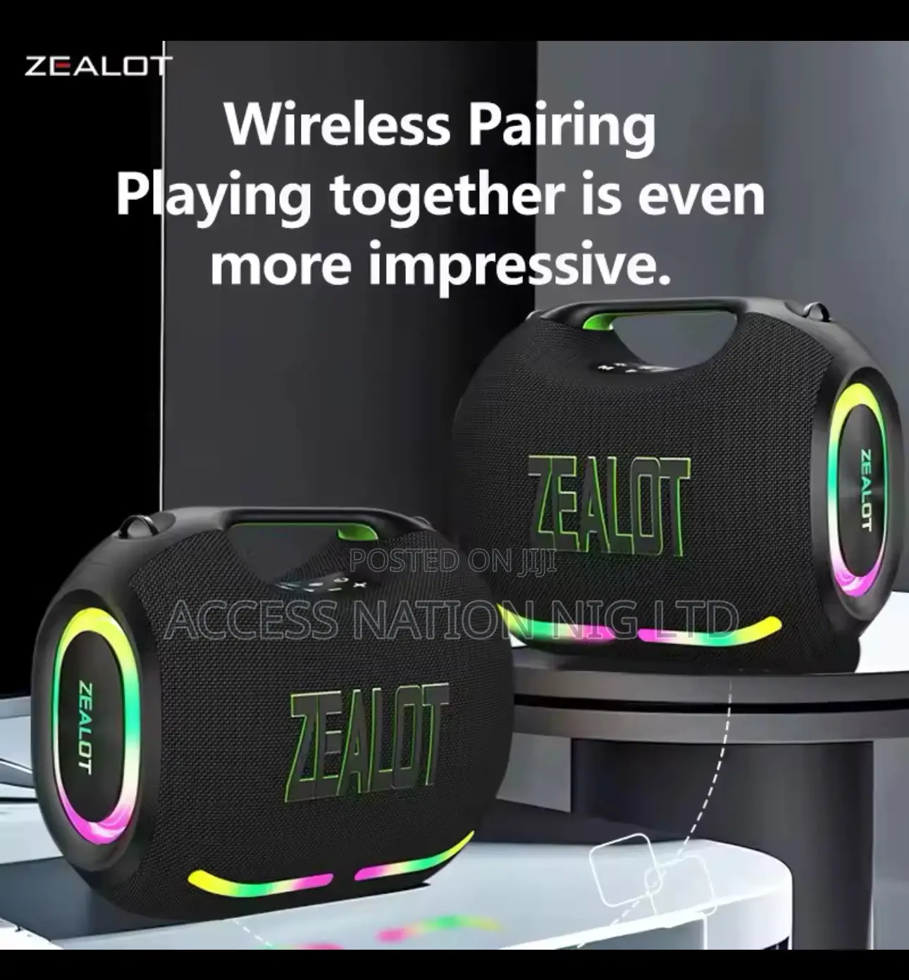 Zealot-ze01 120w Portable Speaker Subwoofer Waterproof