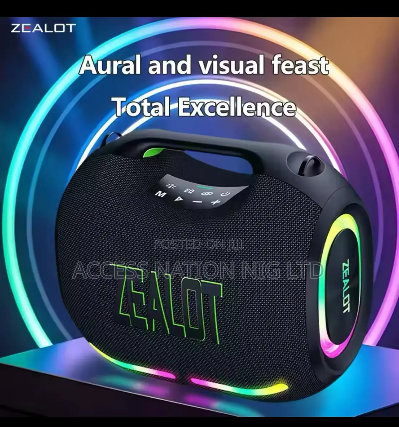 Zealot-ze01 120w Portable Speaker Subwoofer Waterproof