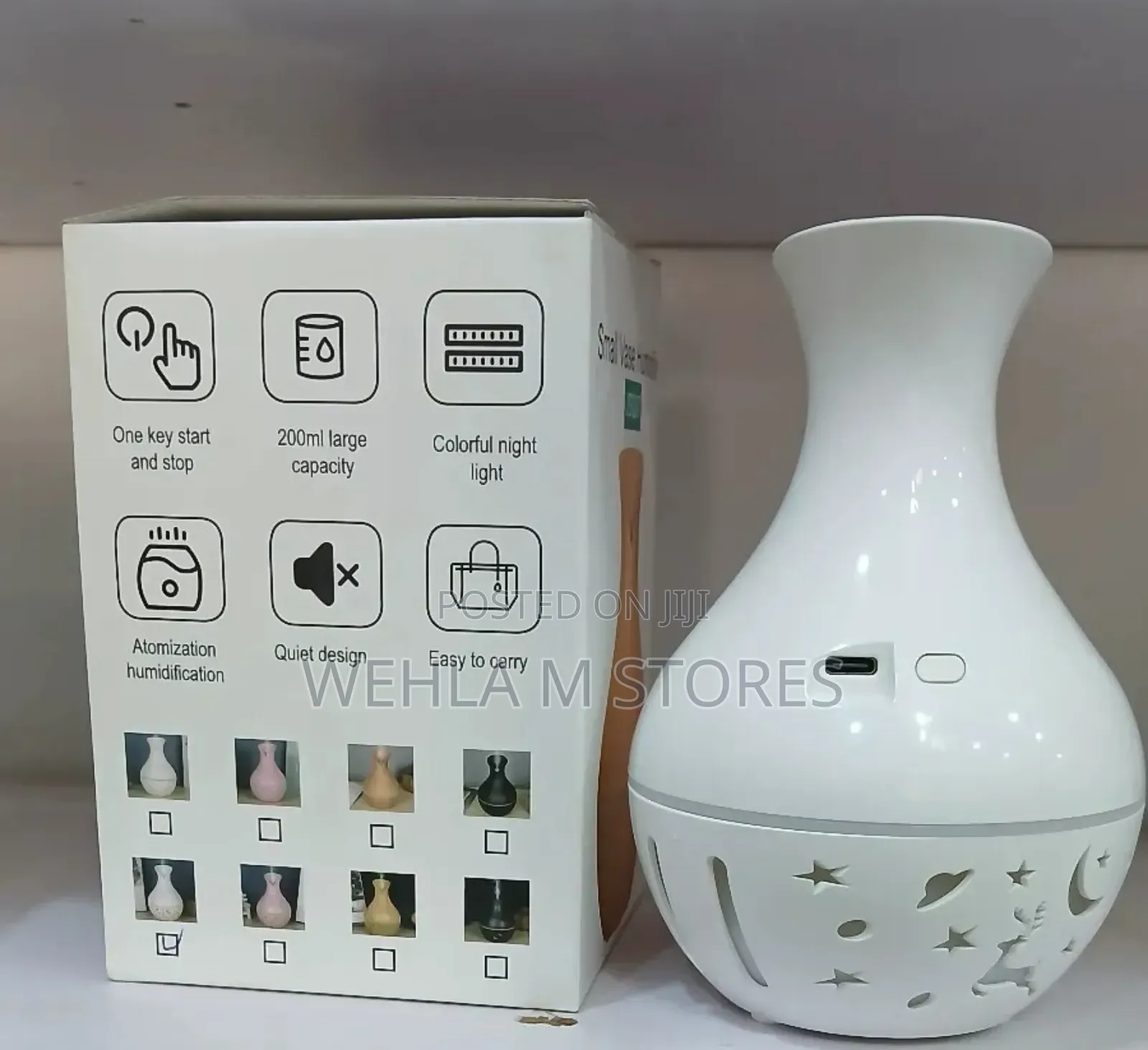 Small Vase Humidifier (Pink/White) - Jsq07