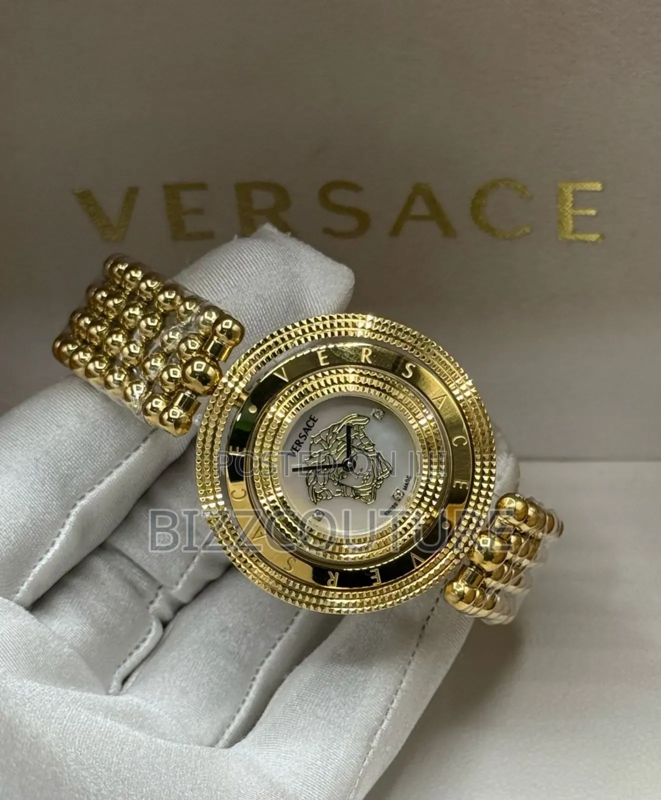 Original Versace Gold Stainless Steel Watch Available