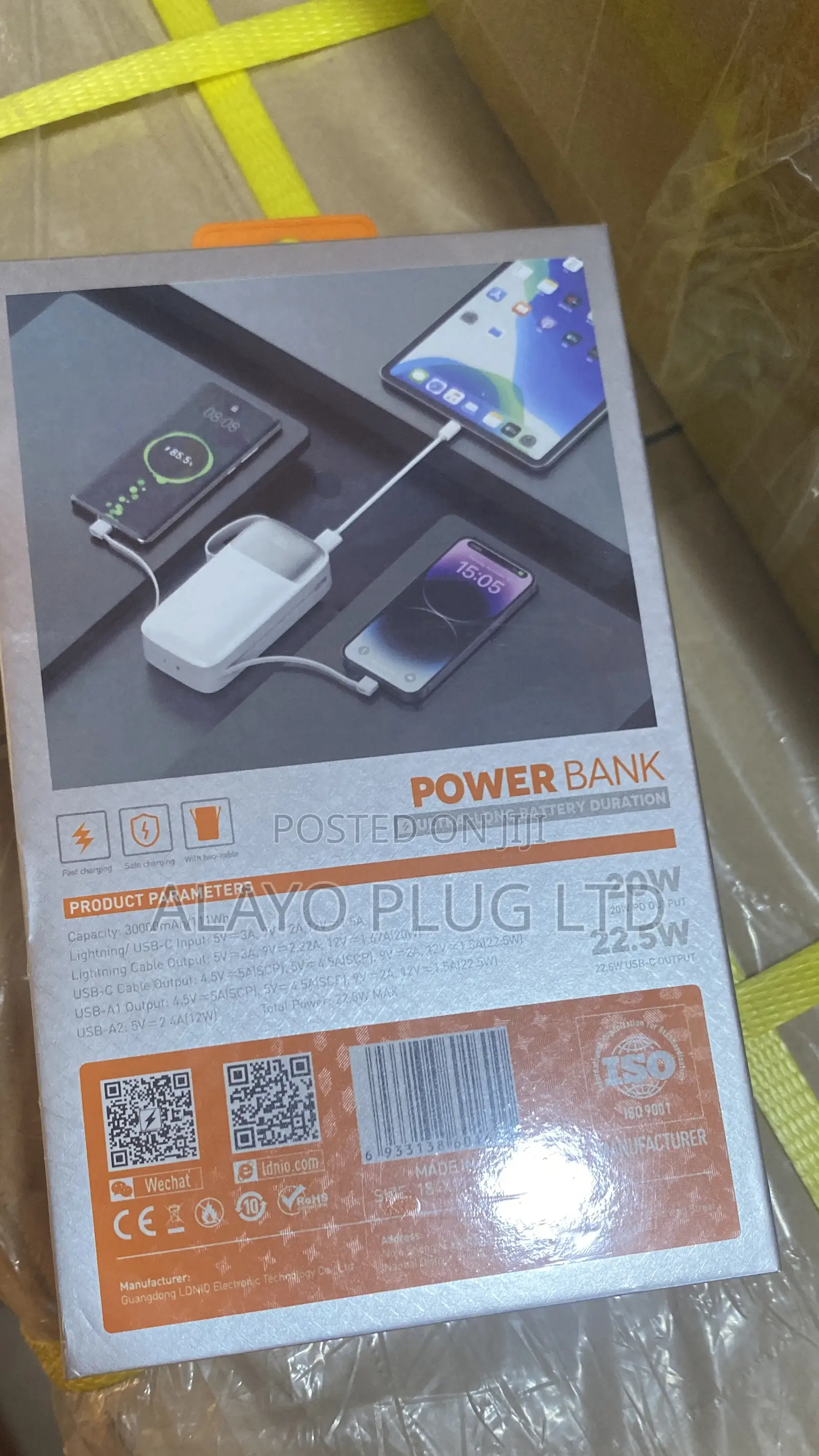 Ldnio 30000mah Pq30 Powerbank