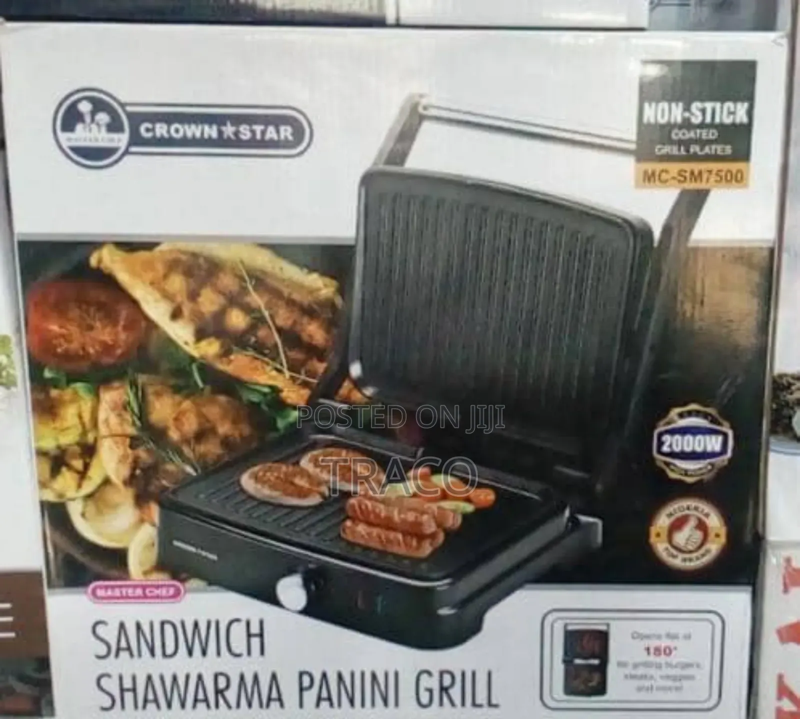 Crownstar Mc 5m7500 ¬Panini Sandwich Maker Shawarma Grill