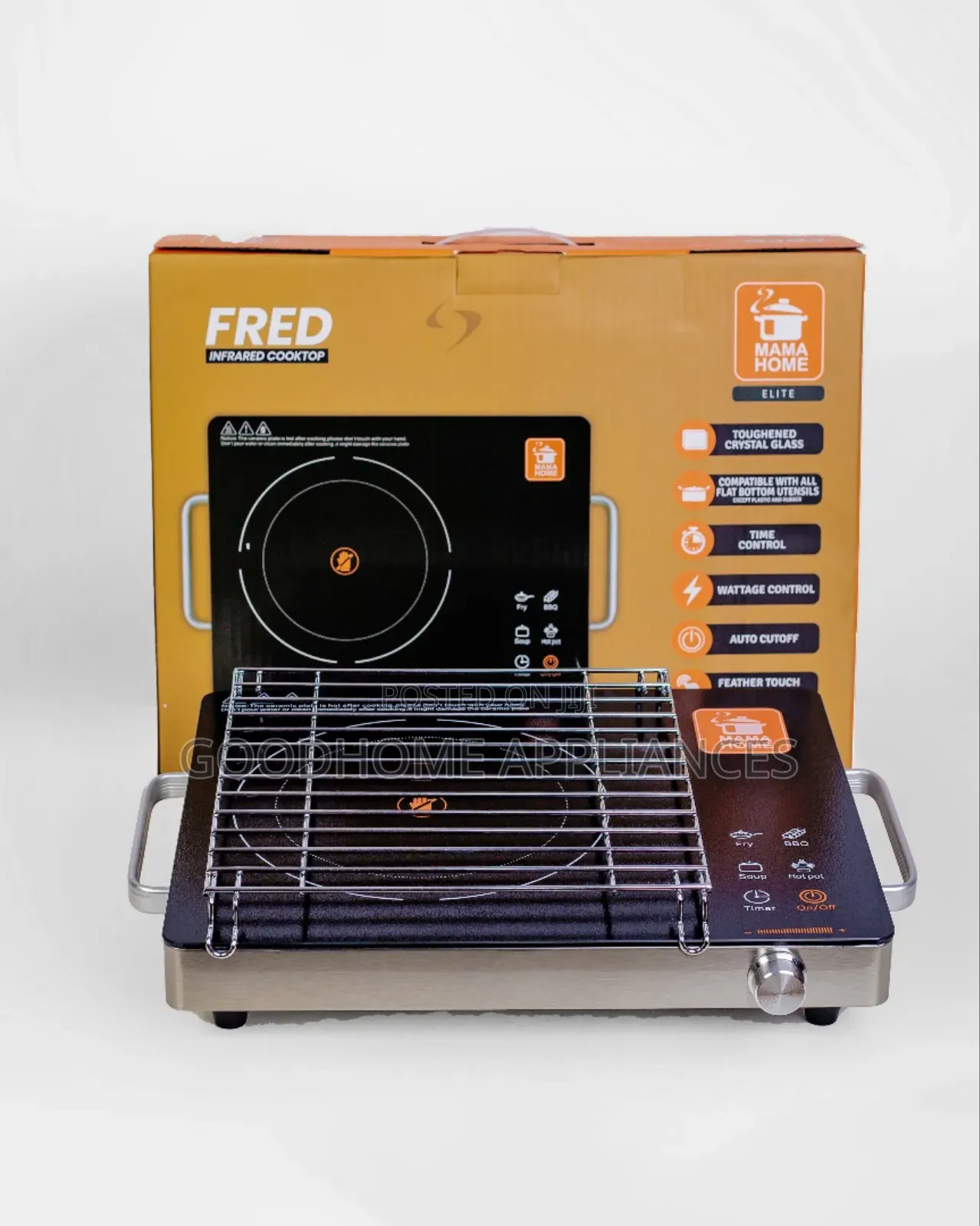 Infrared Cooktop Machine With Grill Cast