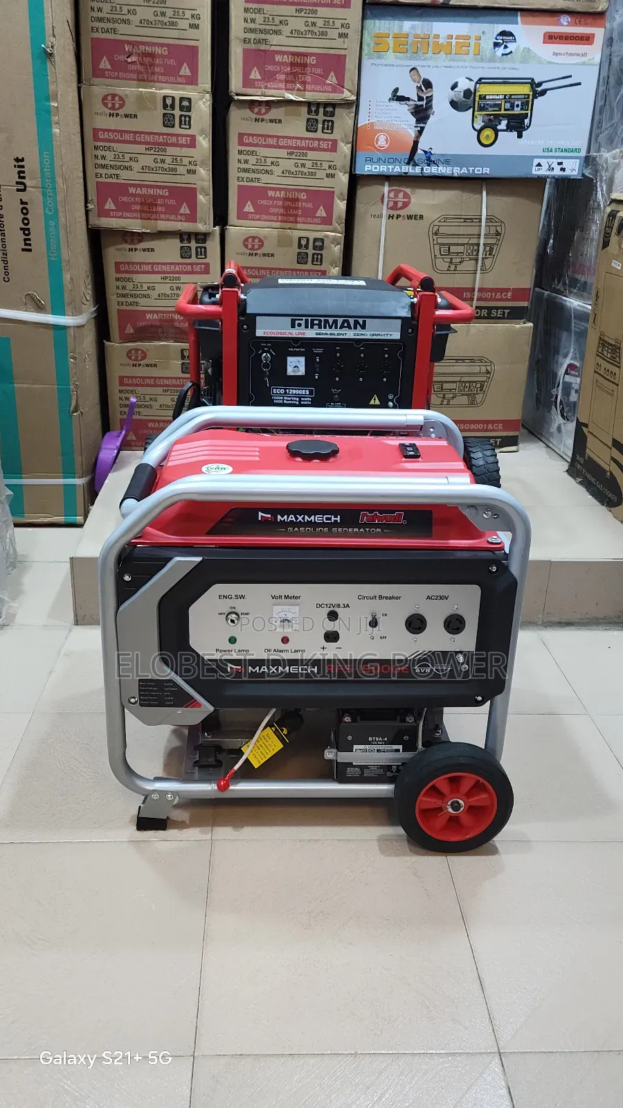 15kva Maxmech Petrol Generator 100% Pure Copper Coil