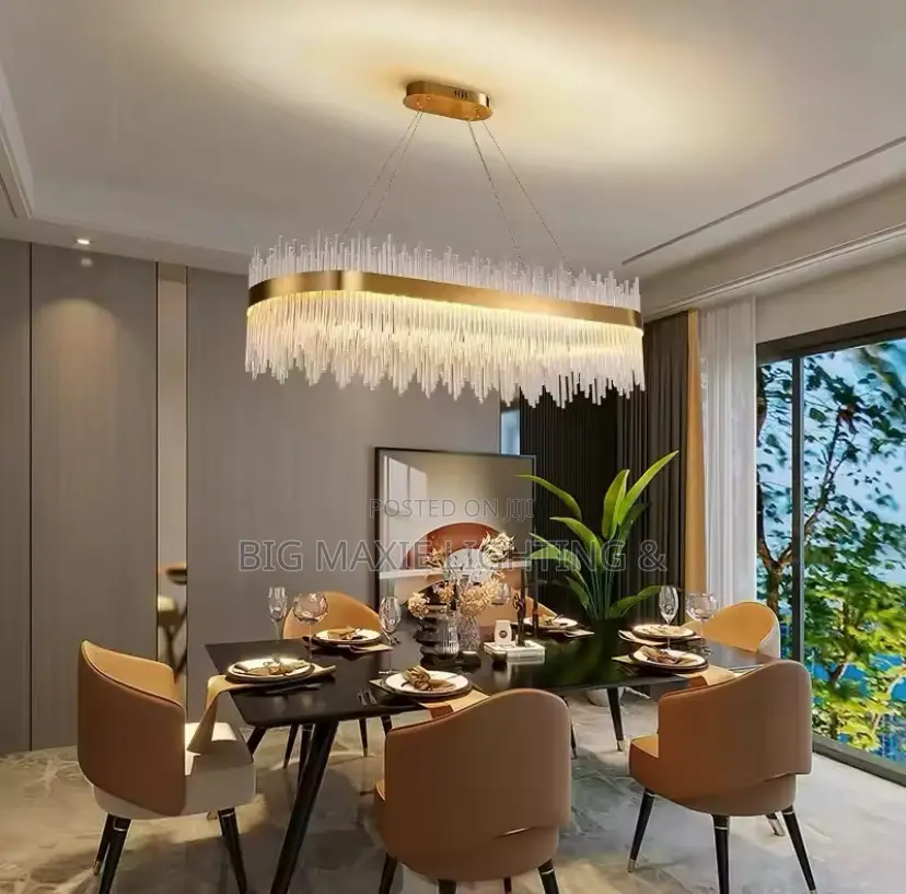 Light Luxury Post-Modern Living Room Crystal Chandelier