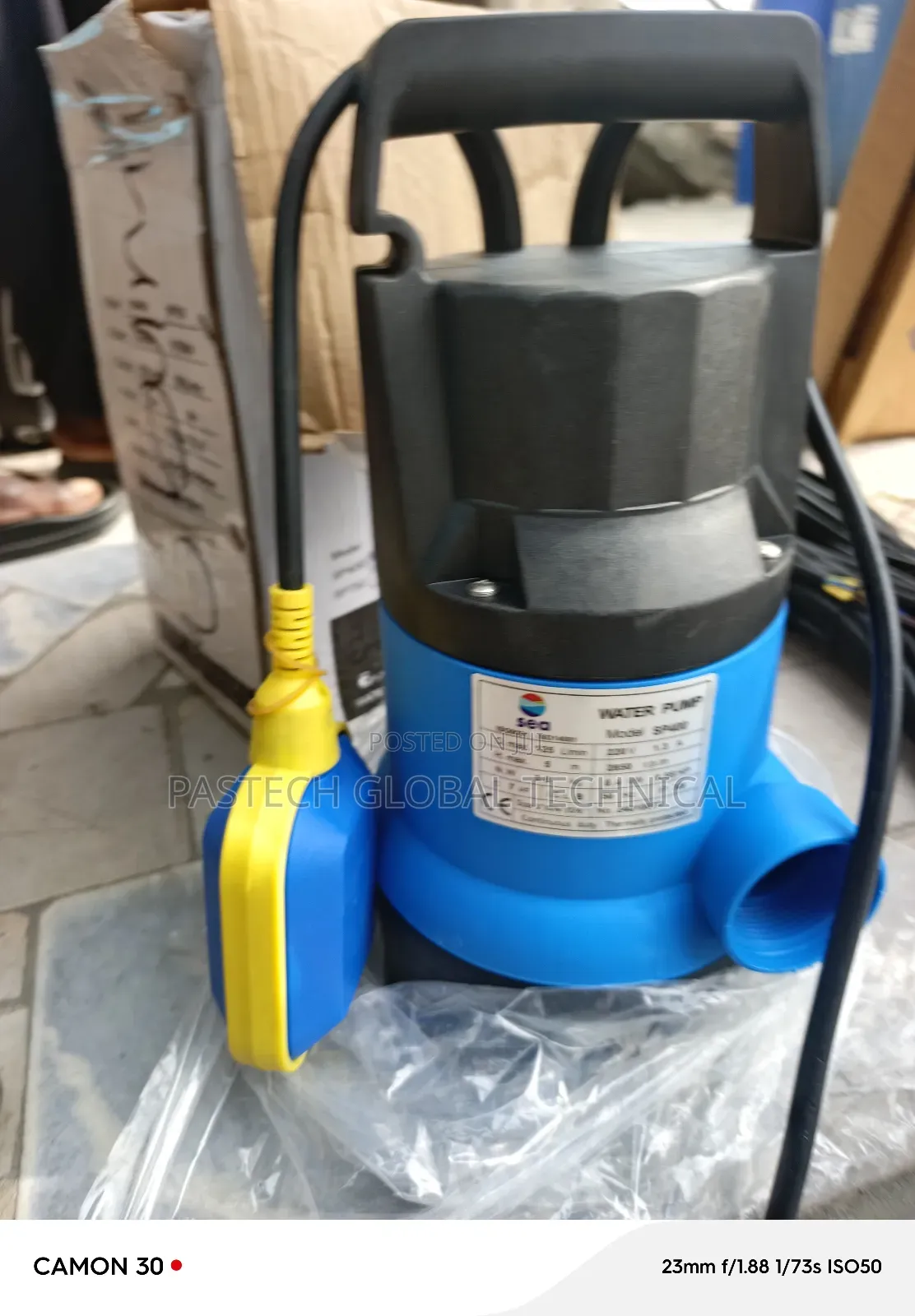 Sea 0.4kw (0.55hp) Plastic Submersible Pump