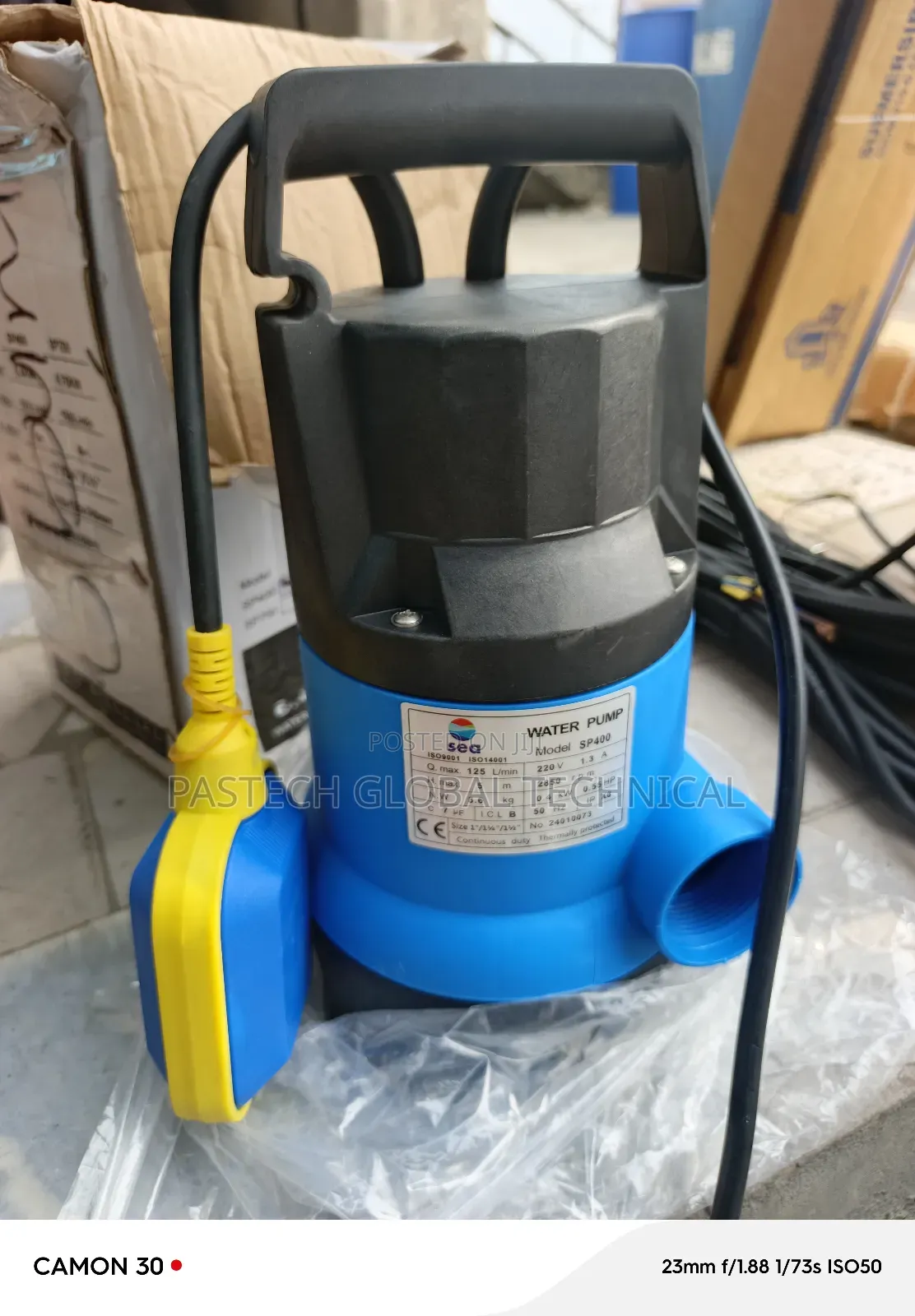 Sea 0.4kw (0.55hp) Plastic Submersible Pump