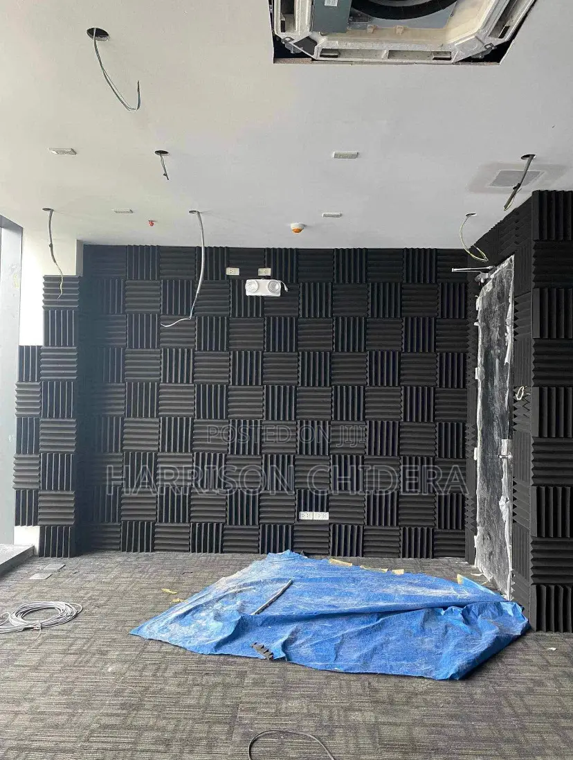 Stunning Yellow and Black Acoustic Foam