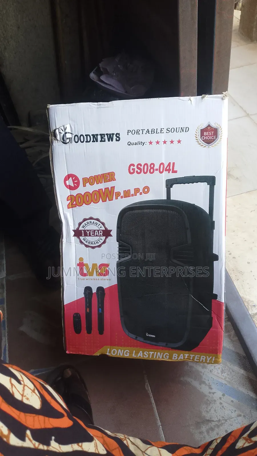 8'' Speaker Pa System With 2 Mic