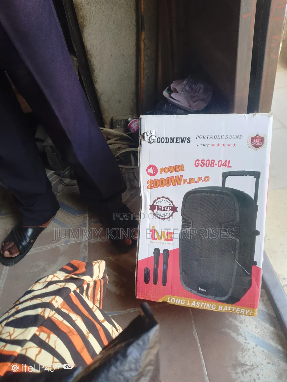 8'' Speaker Pa System With 2 Mic