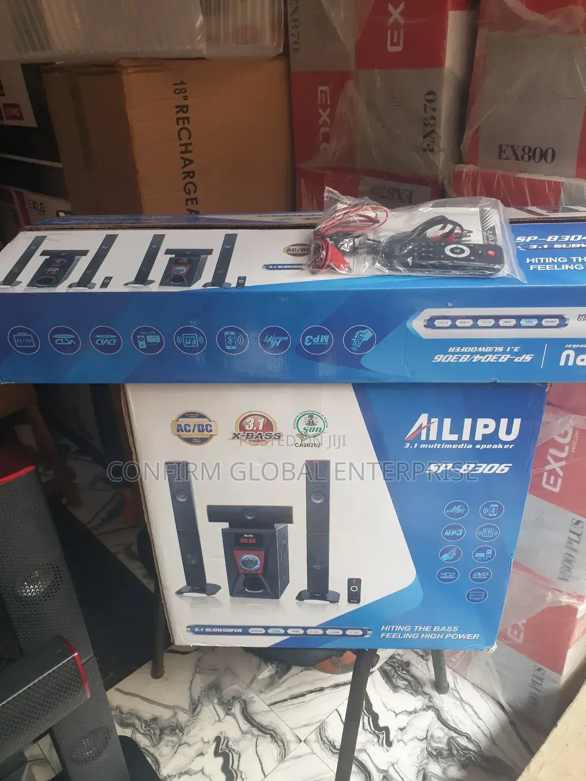Ailipu Heavy Bass 3.1 Bluetooth Home Theatre System Sp- 8306