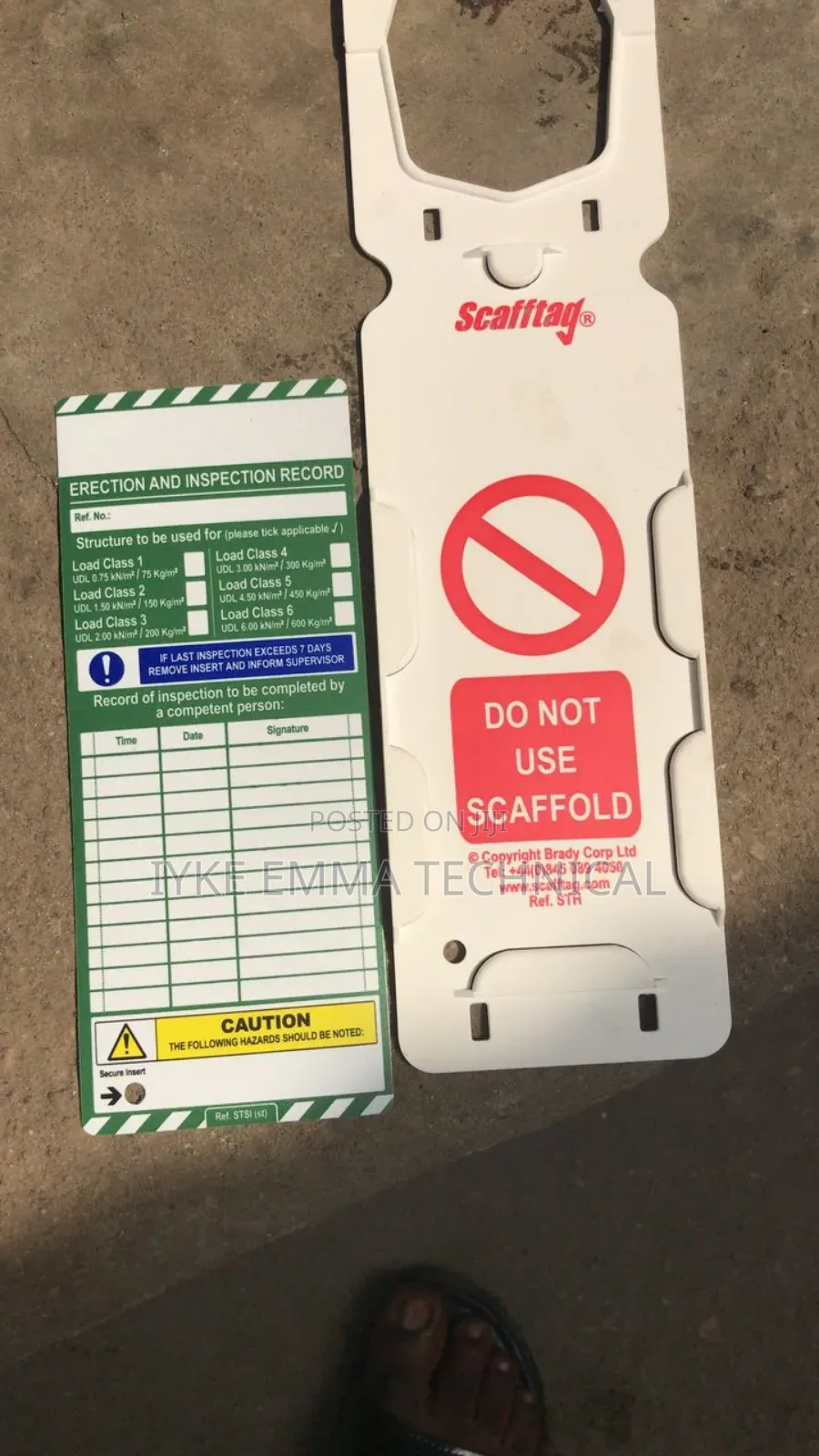 Scafftag Kit - 10 Holders, 20 Inserts, 1 Pen