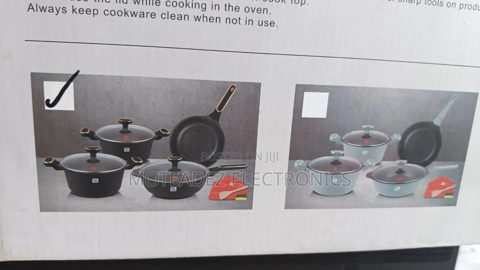 Ucc Life 10pcs Granite Coating Non Stick Cookware Sets