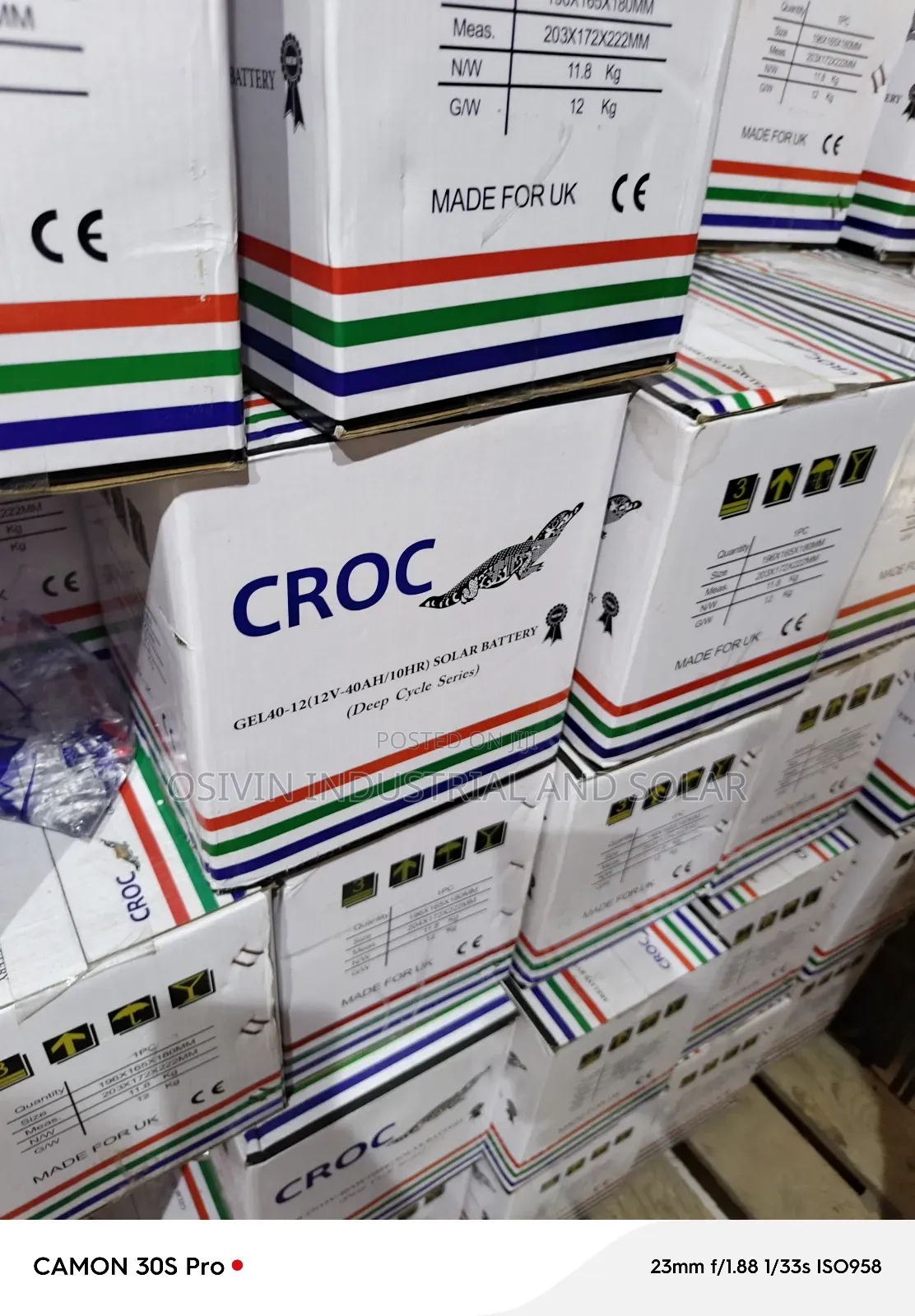 40a Croc Lead Acid Battery 12v