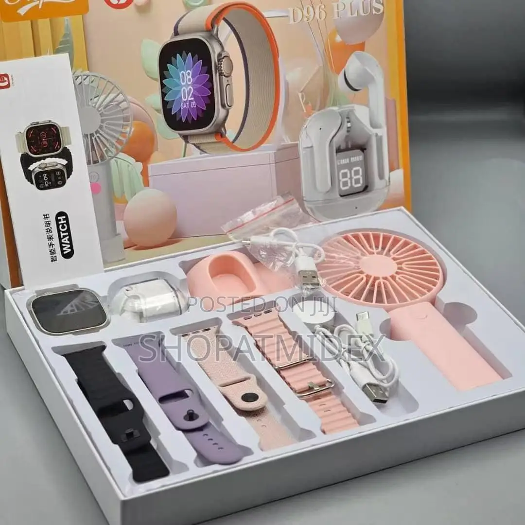 D96 Plus Smartwatch With Hand Fan And