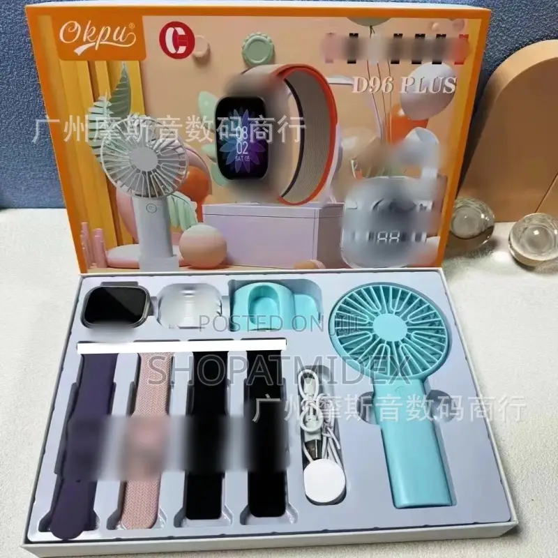 D96 Plus Smartwatch With Hand Fan And