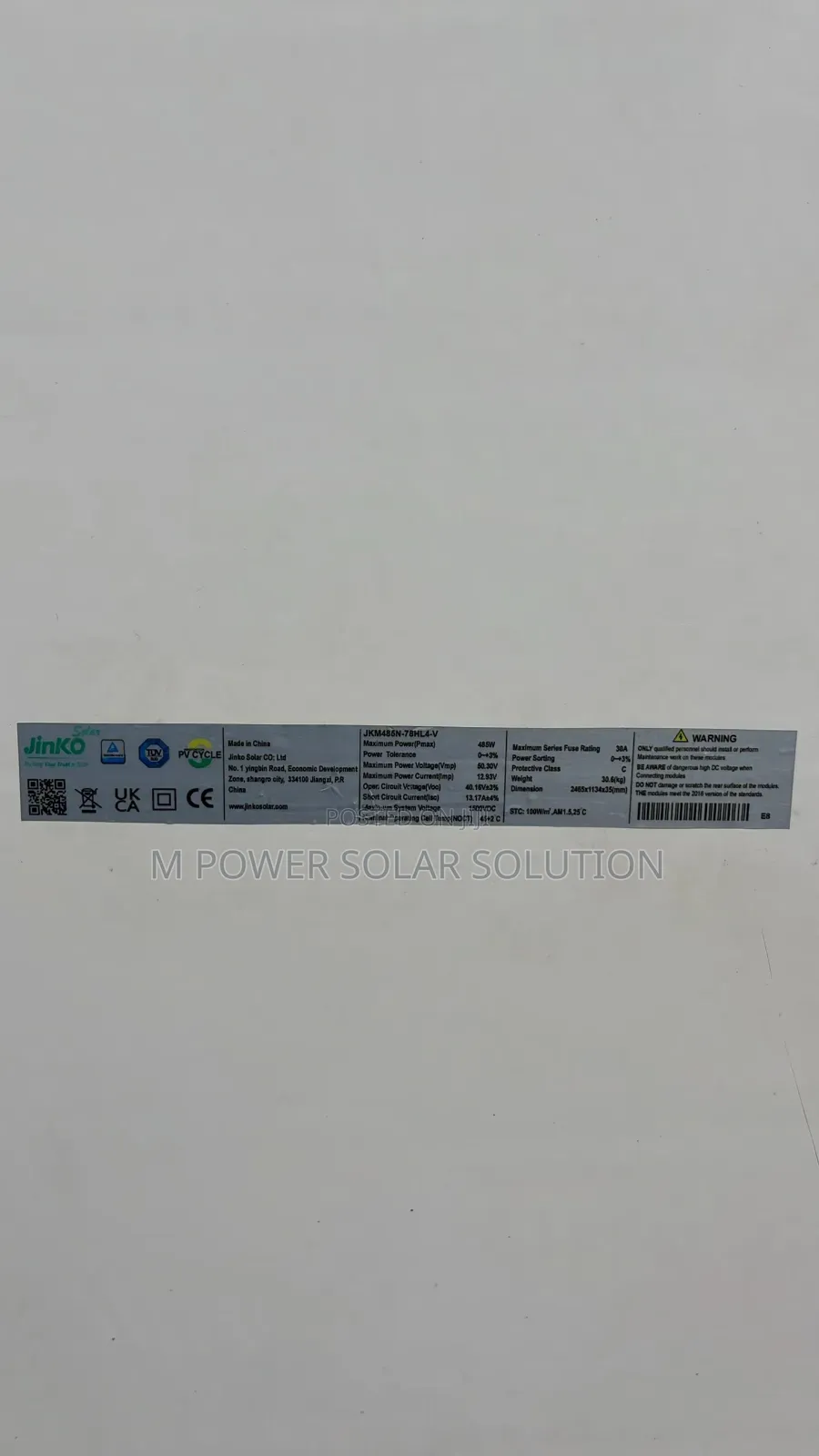 485w Jinko Mono Half-Cut Solar Panels