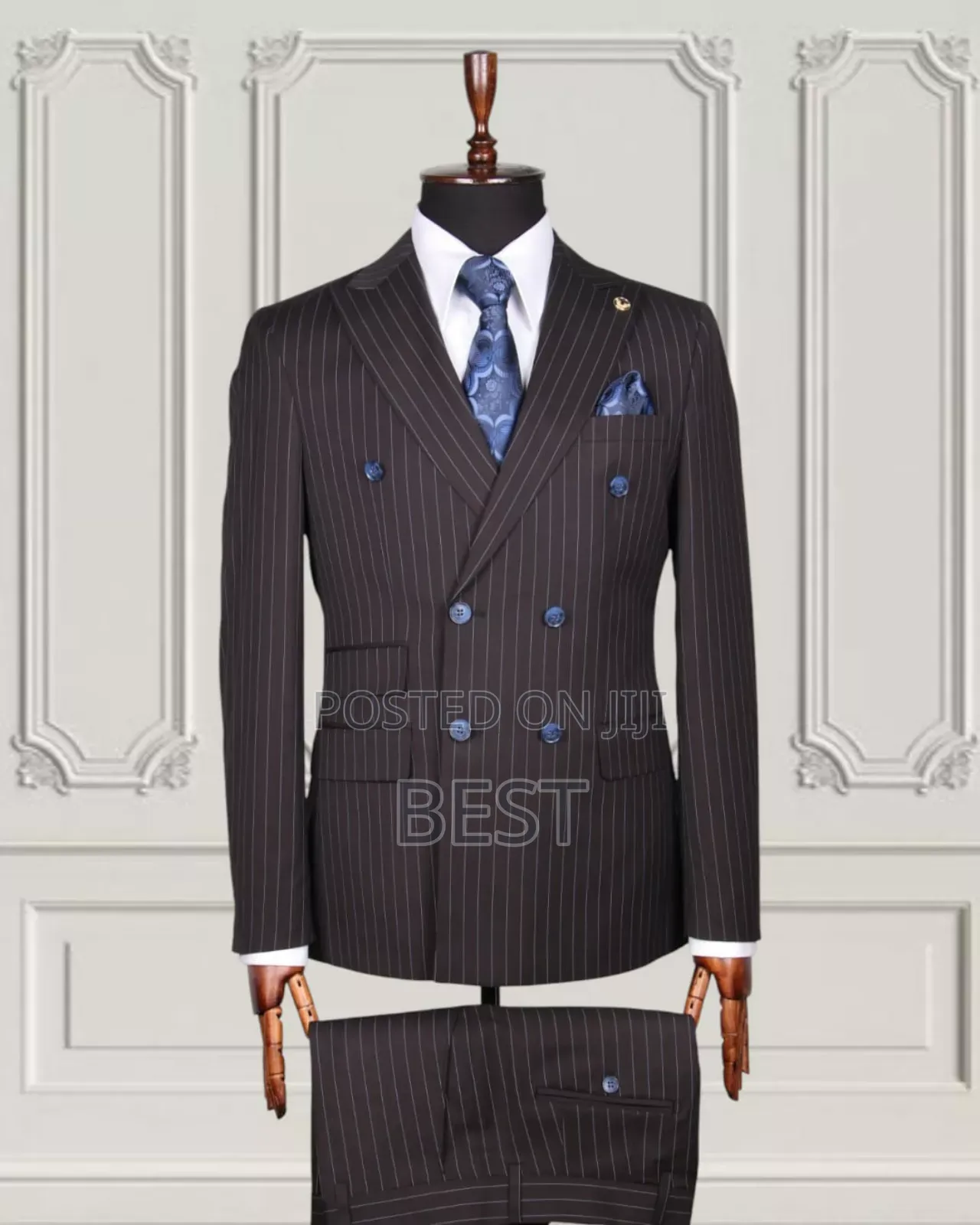 Stripes Double Bottom Luxury Turkish Suit