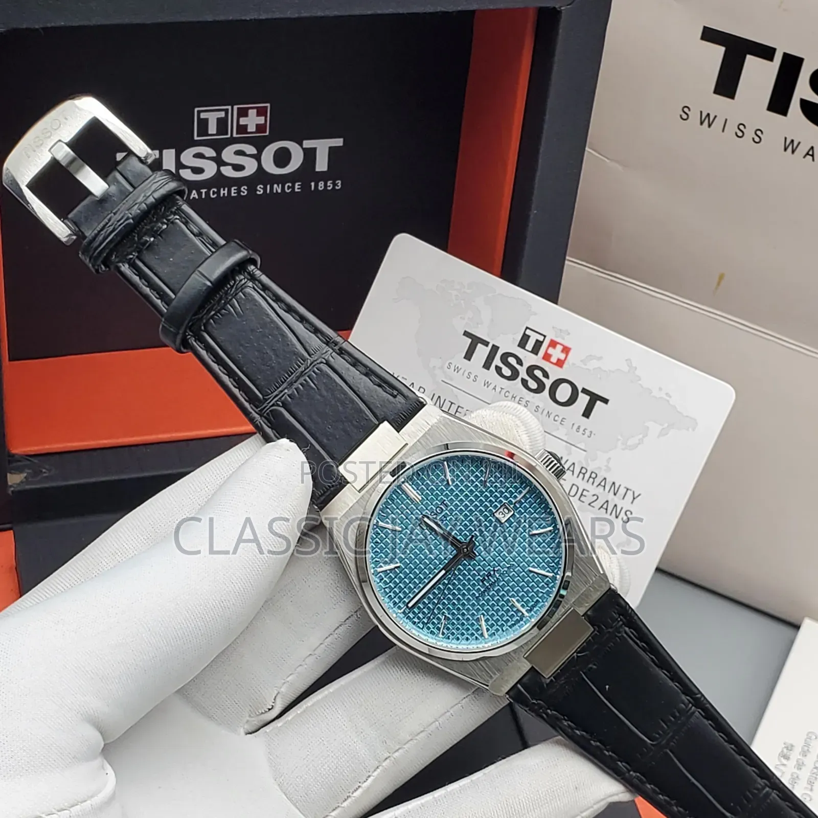 Tissot Black Leather Collections in Store