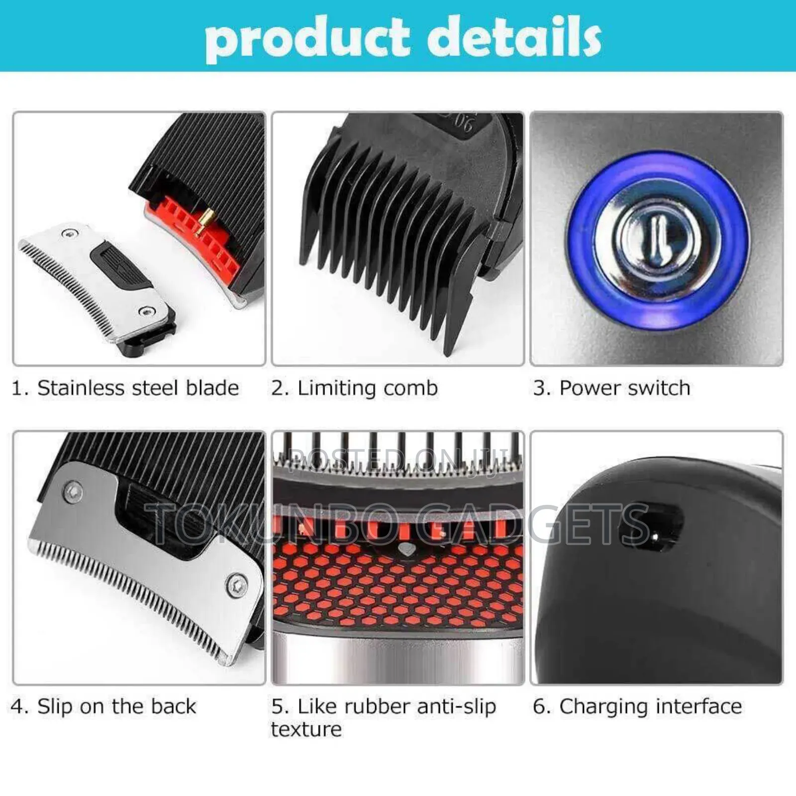 Mens Hair Clippers Self Cut Cordless Electric Hair Trimmer