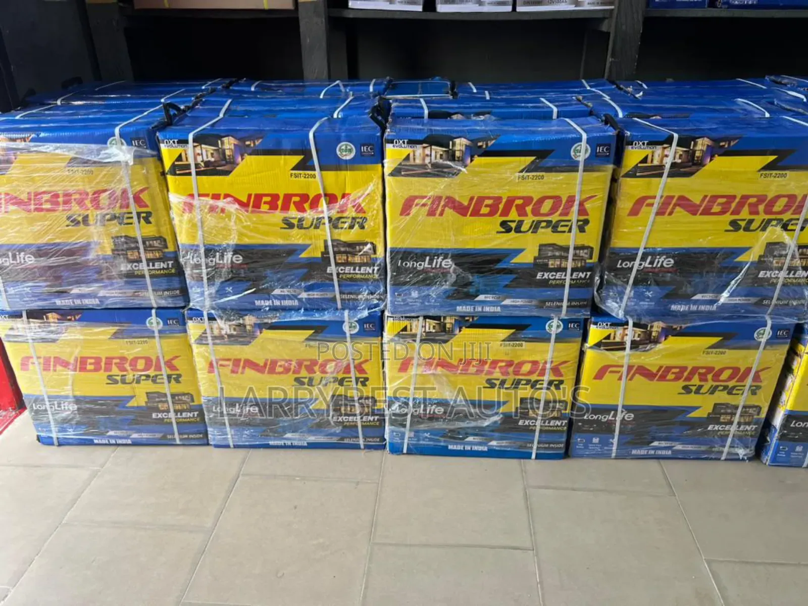12v220ah Finbrok Super Tubular Battery