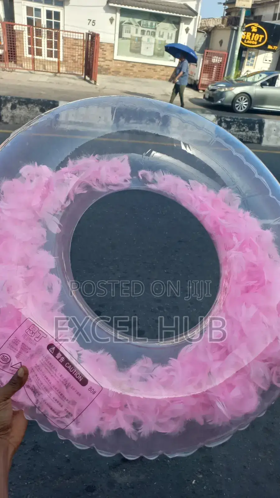 Floater With Pink Feather