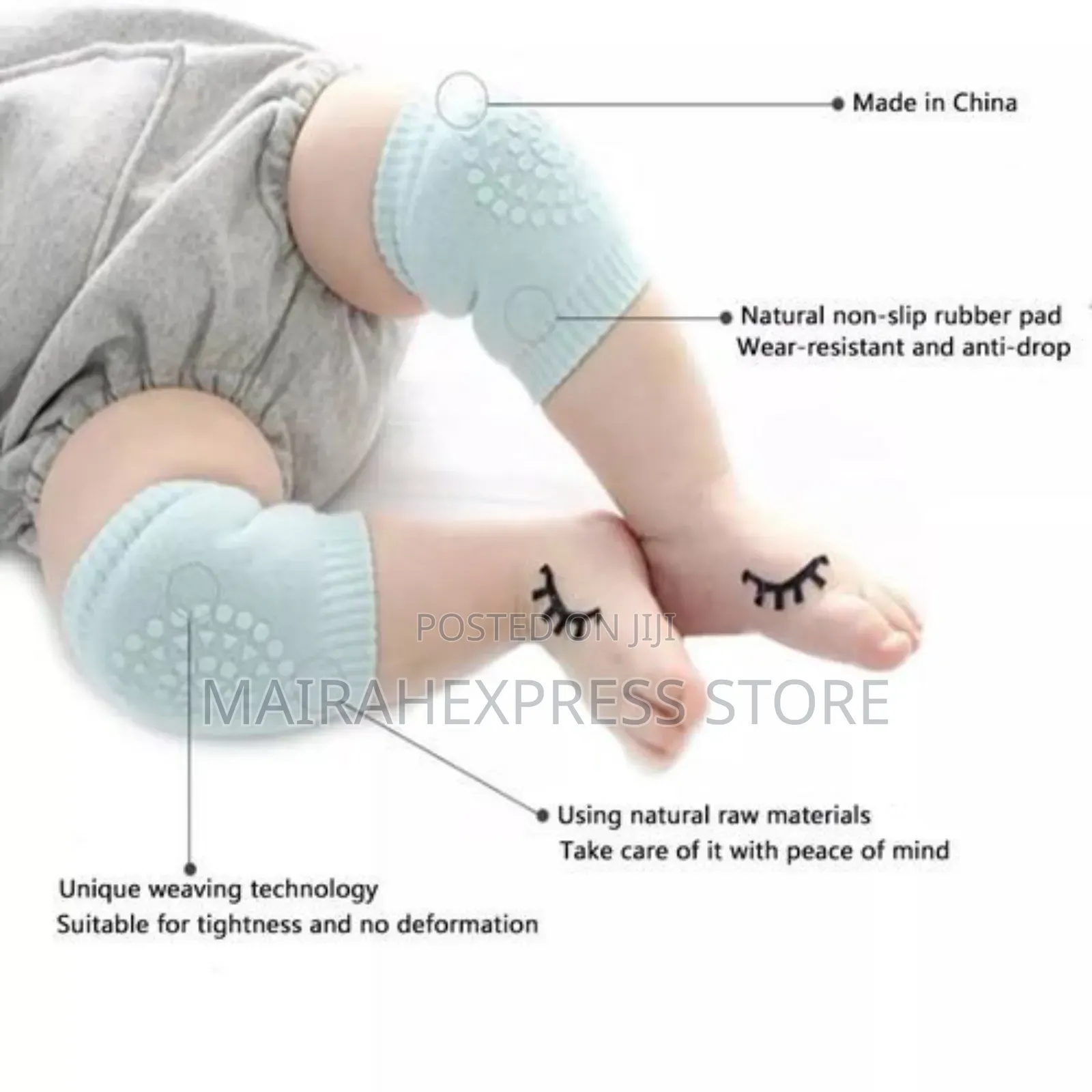 2pairs of Baby Crawling Knee Pads Knee Protectors