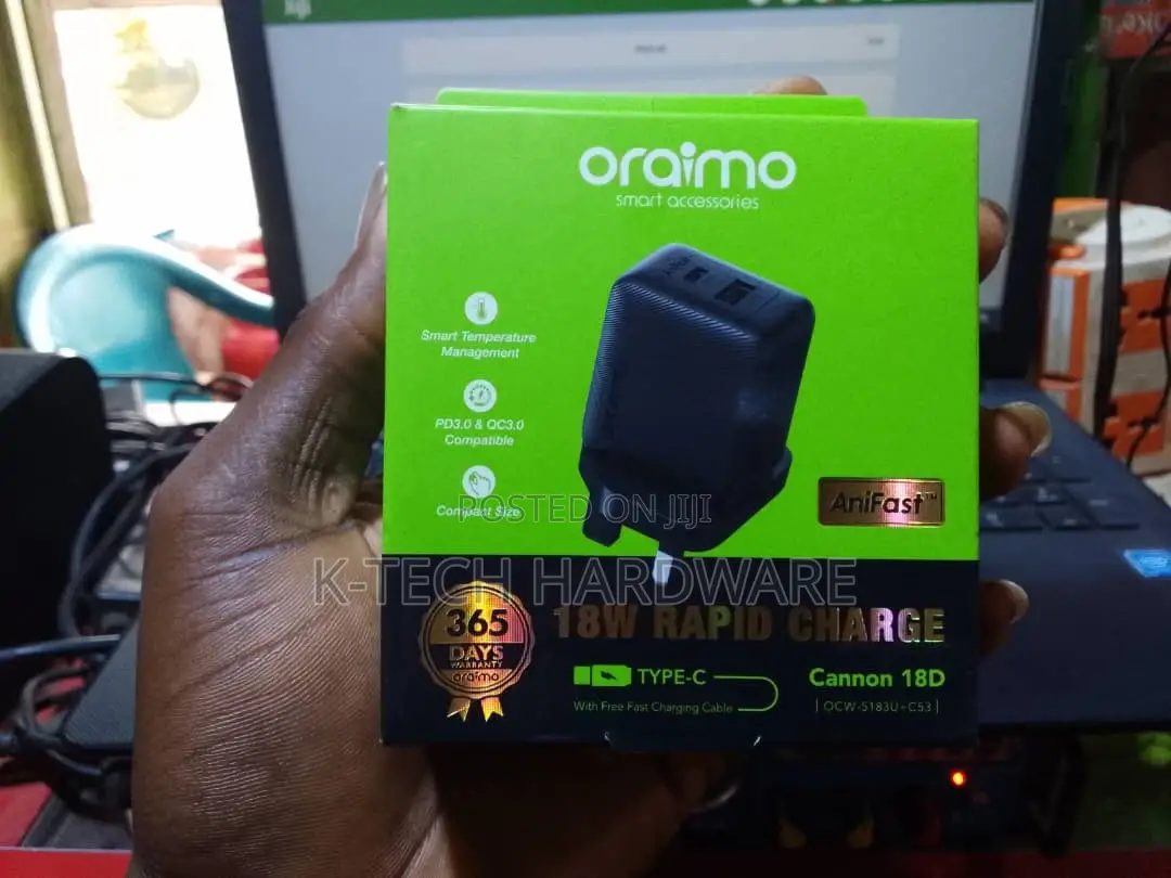 Oraimo Ocw-5183u+C53 18w Cannon Type C Fast Charger