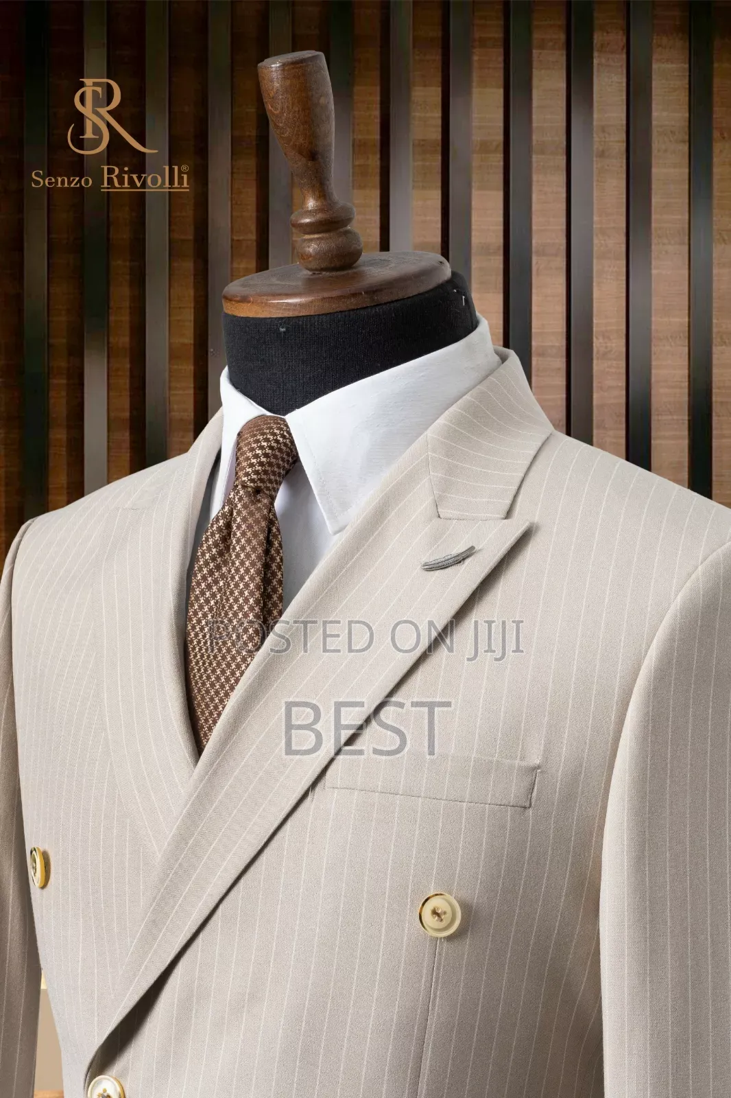 Matured Double Brested Stripes Suit