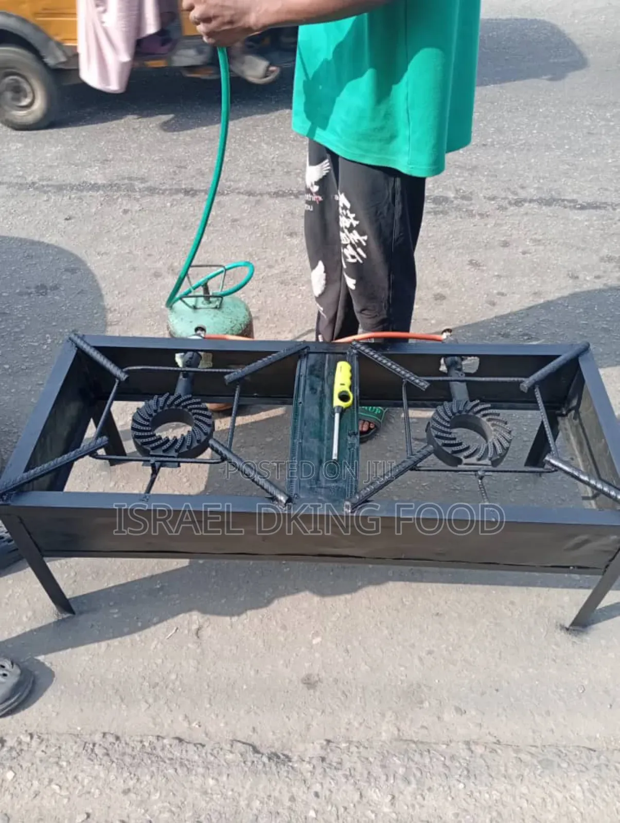 Quality Industrial Fabricated Double Burner Gas Cooker