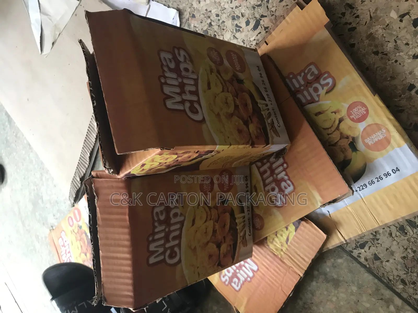 Mira Chips Carton Box Branded