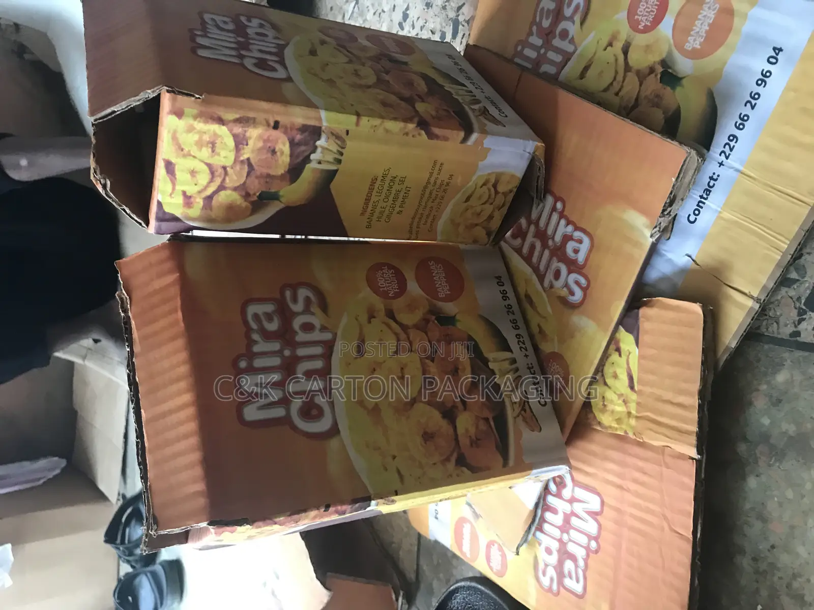 Mira Chips Carton Box Branded