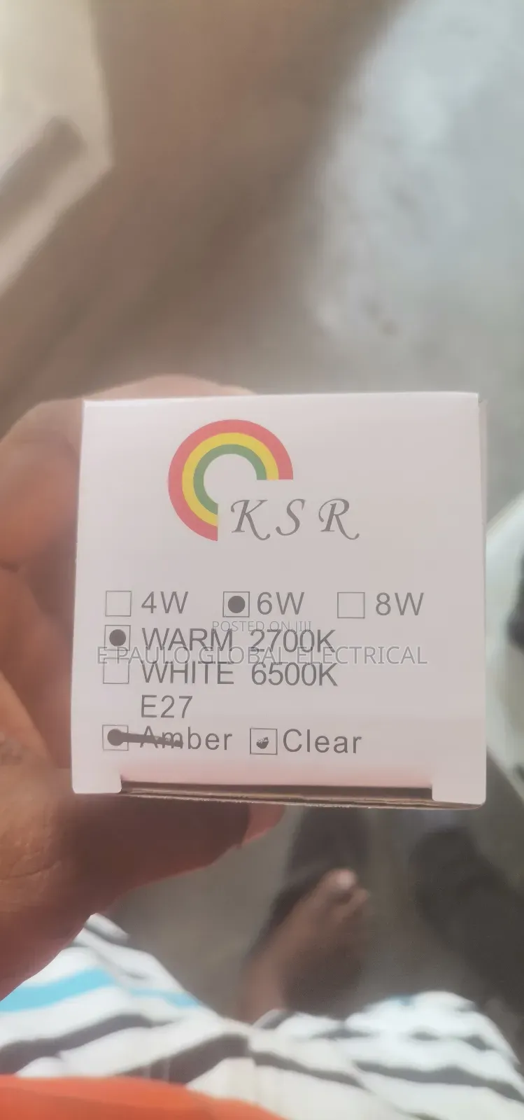 6wats Flume Bulb Warm Color