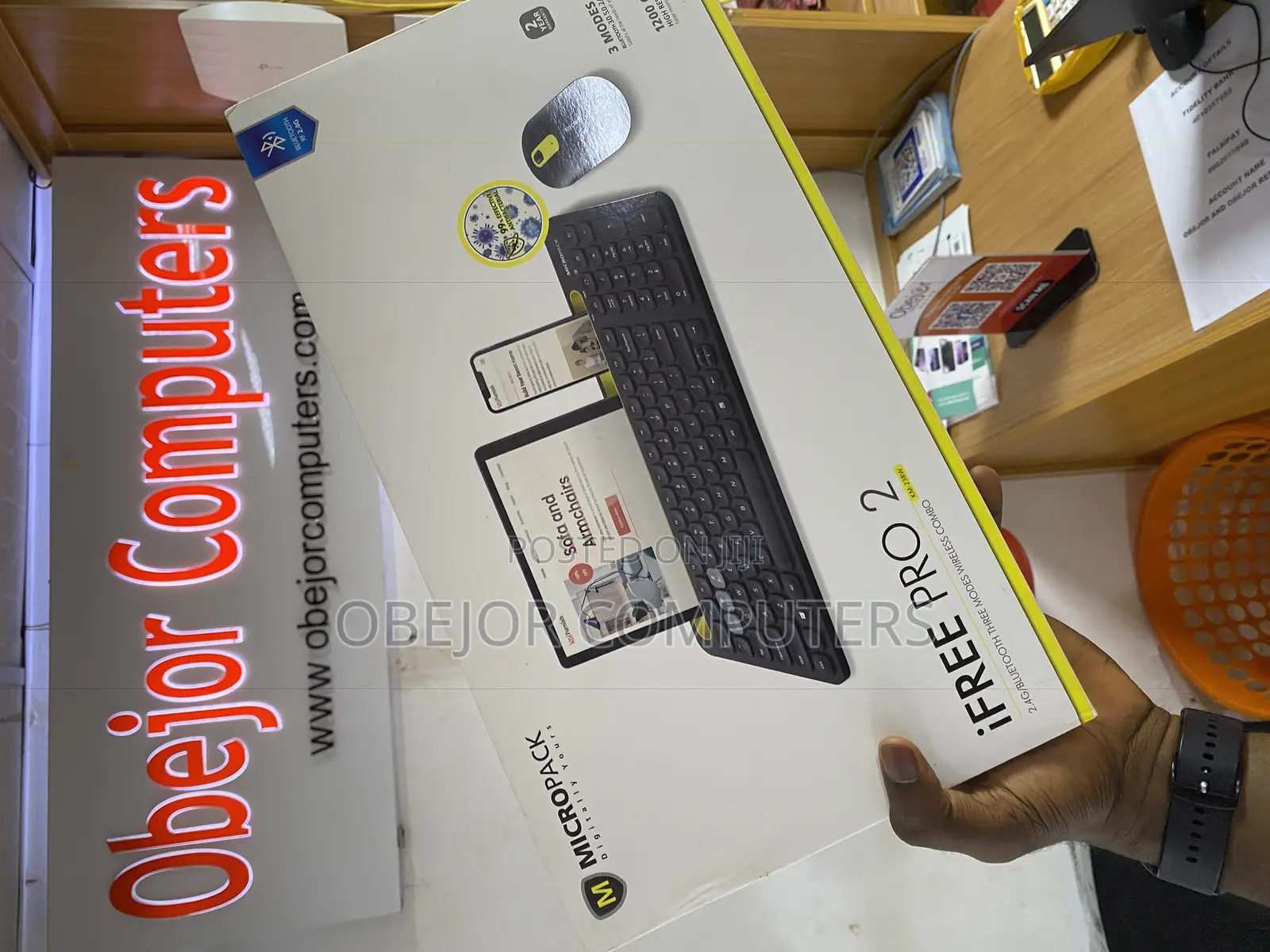 Micropack Ifree Pro 2 Wireless Bt Keyboard Mouse Combo
