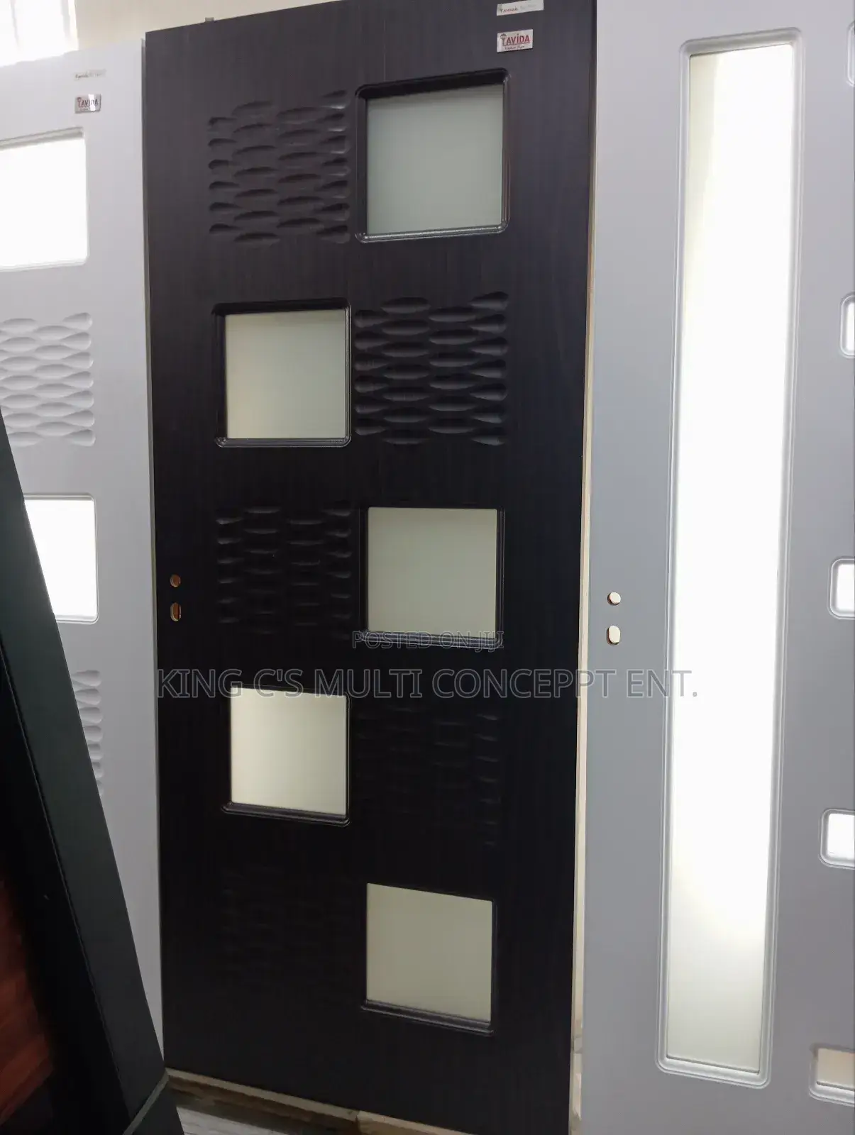 3ft Wooden Door With Glass